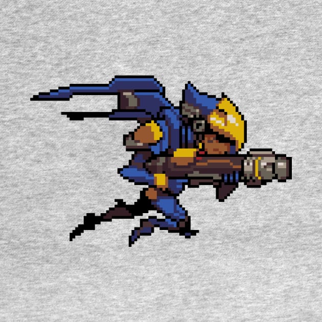 Overwatch - 16-Bit Pharah by wyckedguitarist